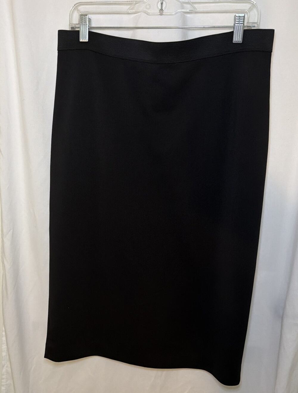 Alfani Elegant Fully Lined Black Pencil Skirt Size L